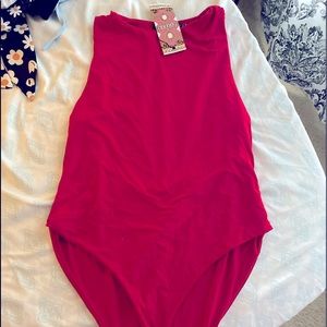 Boho red body suit